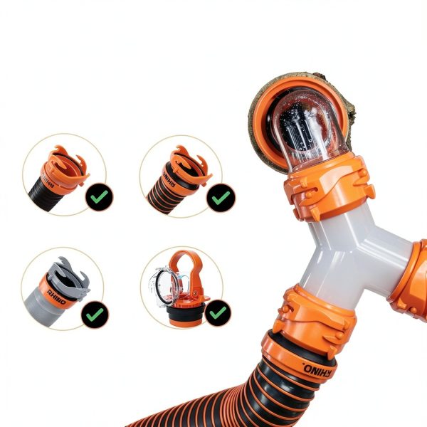 Camco RV Sewer Fitting for Unisex Adults-3