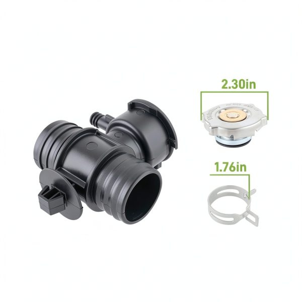 CARBBIA Radiator Coolant Filler Neck Plastic Black-1