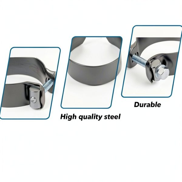 HUTUDAN Alloy Steel Exhaust Clamp for GMC Sierra 1500-2