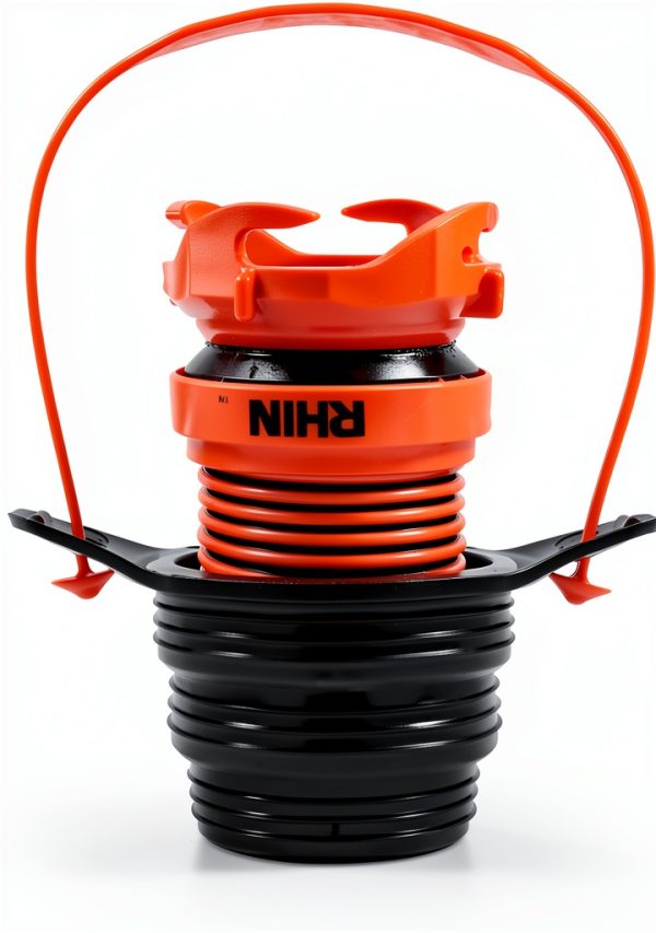 Camco Rhino RV Sewer Hose Adapter Seal Standard Orange-8