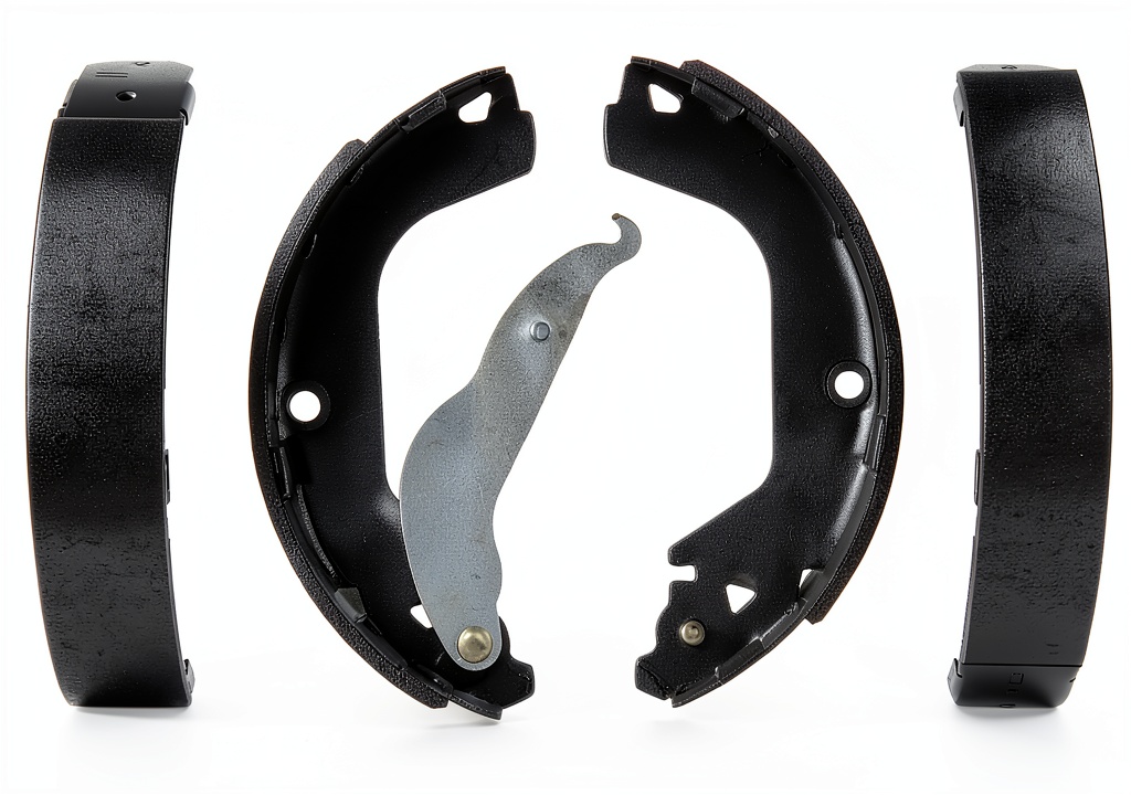 Installing ACDelco Brake Shoe Set for Drum Brake on a wooden workbench