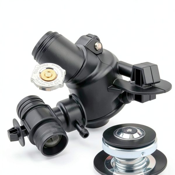 CARBBIA Radiator Coolant Filler Neck Plastic Black-3