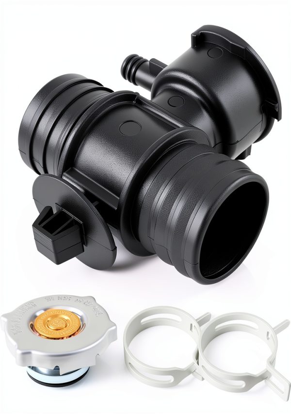 CARBBIA Radiator Coolant Filler Neck Plastic Black-0