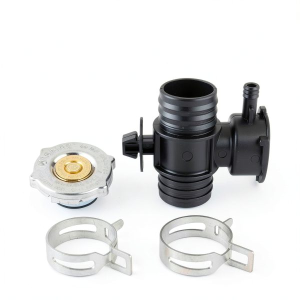 CARBBIA Radiator Coolant Filler Neck Plastic Black-6