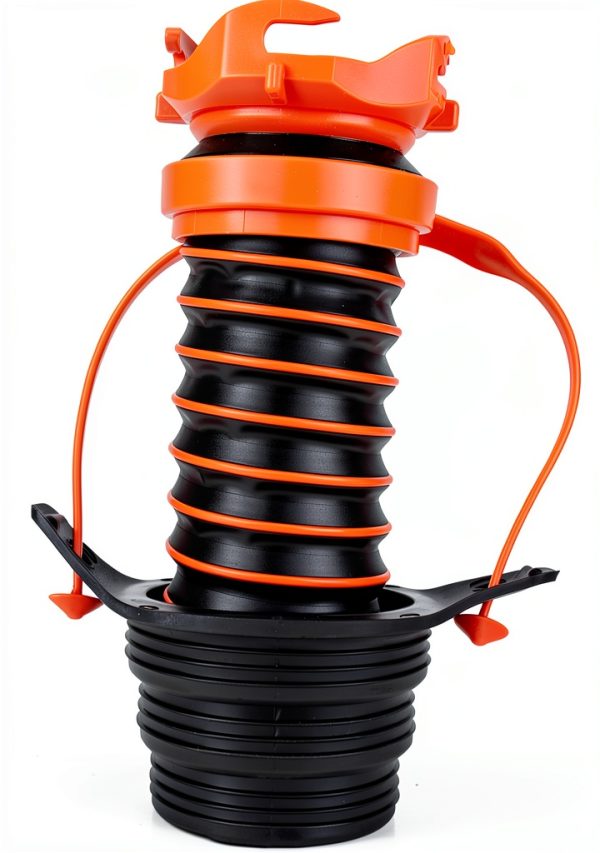 Camco Rhino RV Sewer Hose Adapter Seal Standard Orange-4