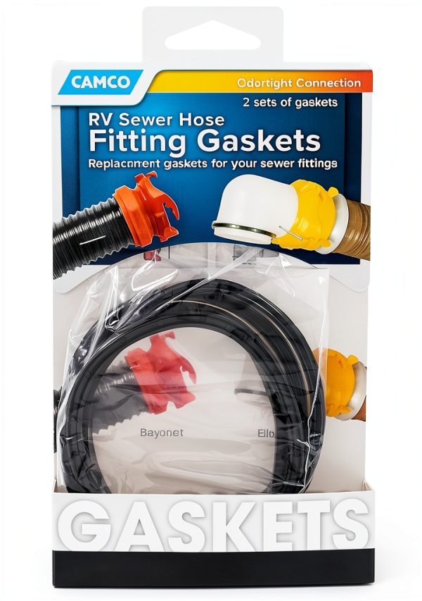 Camco RV Sewer Hose Carrier Fittings Black-2