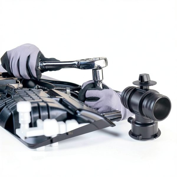 CARBBIA Radiator Coolant Filler Neck Plastic Black-4