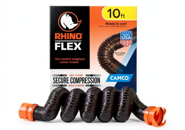Camco RhinoFLEX 10' RV Sewer Hose Extension-0
