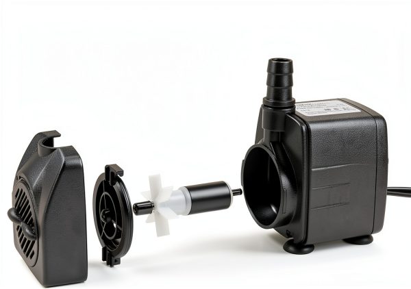DOMICA 220GPH Ultra Quiet Submersible Pump – 15W, 4.9ft Lift, Black-2
