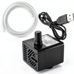 PULACO DC 5V USB Mini Submersible Water Pump with Tubing for Aquarium-0
