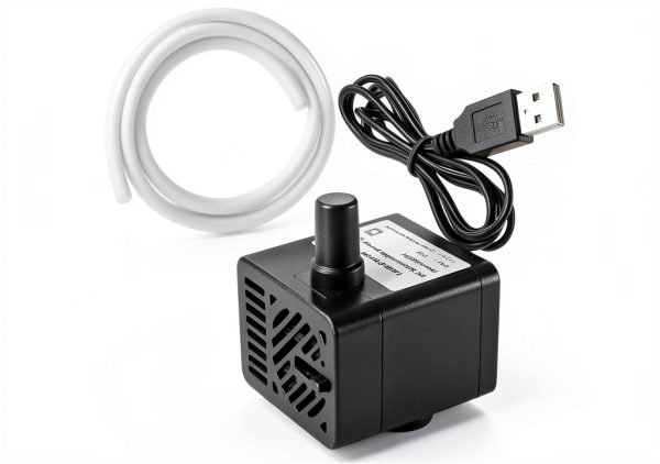 PULACO DC 5V USB Mini Submersible Water Pump with Tubing for Aquarium-0