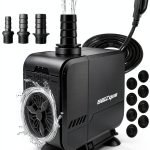 320GPH Submersible Water Pump BaoZqua Quiet 15W Pump with 3 Nozzles-0
