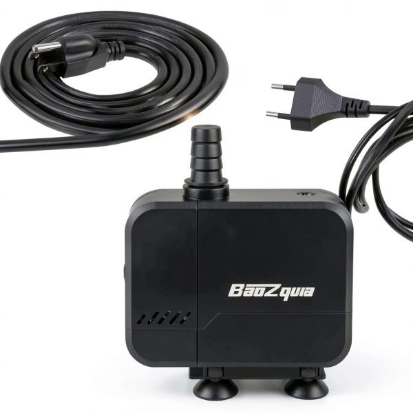 320GPH Submersible Water Pump BaoZqua Quiet 15W Pump with 3 Nozzles-3