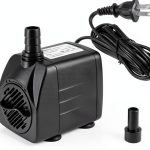 DOMICA 220GPH Ultra Quiet Submersible Pump – 15W, 4.9ft Lift, Black-0