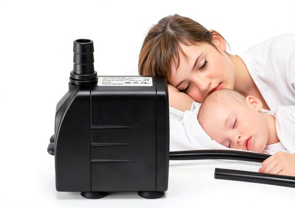 DOMICA 220GPH Ultra Quiet Submersible Pump – 15W, 4.9ft Lift, Black-1