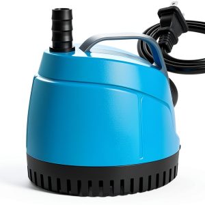 450GPH Quiet Submersible Pump WUCIOOO 1700L/H 6.5ft Lift 3 Nozzles-0