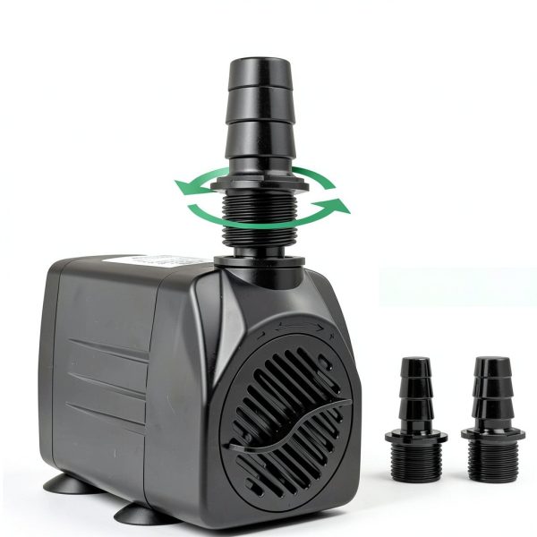 GROWNEER 550GPH Submersible Pump Black 30W Pump with 3 Nozzles-3