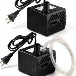 PULACO 2Pcs Mini Fountain Pump (50GPH 3W), Ultra Quiet Submersible Water Pump for Aquarium, Small Fish Tank, Pet Water Fountain, Tabletop Fountains, Water gardens and Hydroponic Systems-0